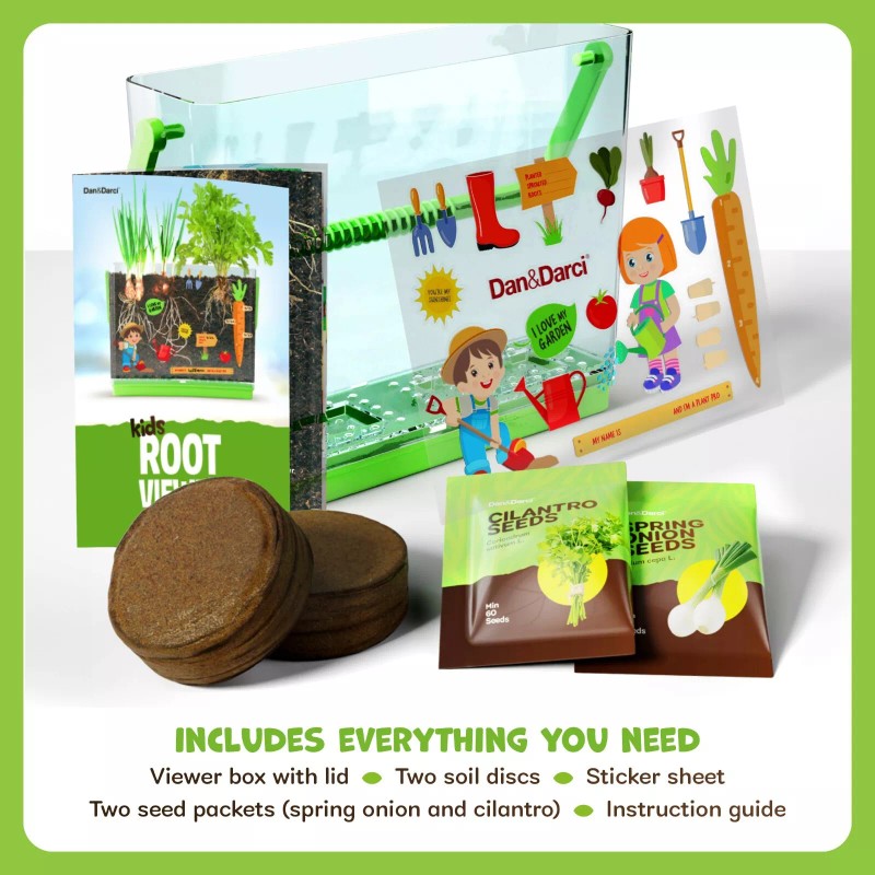 Dan&Darci Root Viewer Kit for Kids - Grow Your Own