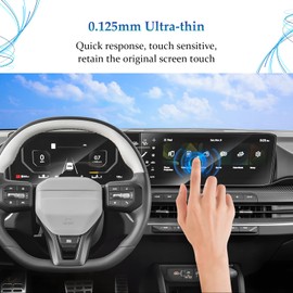 SKTU Upgrade 4Pcs for 2025 Kia K4 Accessories Screen Protector for 2025+ Kia K4 (EX/GT-Line/GT-Line Turbo) 12.3 Inch Navigation & 12.3 Inch Instrument Screen [Ultra Clear, Anti-Glare & Scratch] Kia K4 2025 Accessories