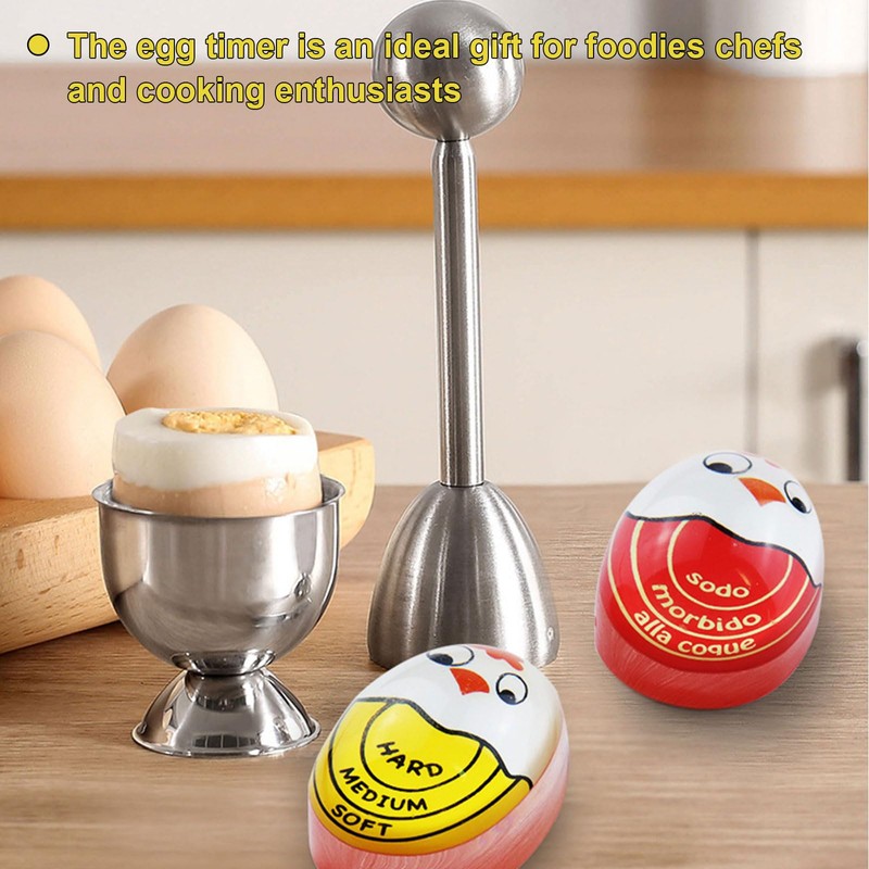 GZkushi 2 pieces egg timer for cooking, reusable timer egg