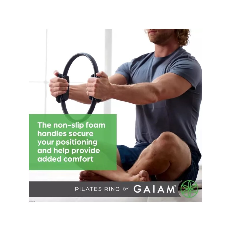 Gaiam 가이암 필라테스 링 피트니스 서클 - 가볍고 내구성이 뛰어난