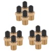 DOITOOL 3sets Brass Air Compressor Tank Valves Cap Threaded Tire