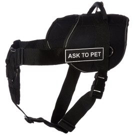 Dean & Tyler DT Fun Ask to Pet Dog Harness with Padded Chest Piece