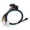 AoQhir Mini SAS HD SFF-8643 to 4X SAS SFF-8482 Server