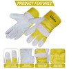 Foriox International Split Leather Work Gloves, Heavy Duty Thorn Proof