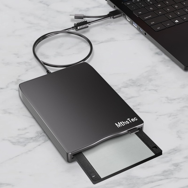 MthsTec - Disquete USB externo de 3,5 pulgadas USB y