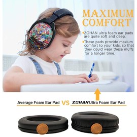 ZOHAN 030 Ear Defenders for Toddler Kids and Young Teens, Upgraded Hearing Protection Muffs for Children Have Sensory issues and Autism, Ideal for Fireworks, Concerts, Sports Events - Symbol Music