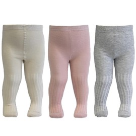 Tiny One Tights Baby & Children Allergen-Free Organic Cotton Elastic Baby Tights with Non-Slip Waistband for Girls and Boys Durable & Comfortable Tights from 50 to 86 cm, Plain colours - set of 4