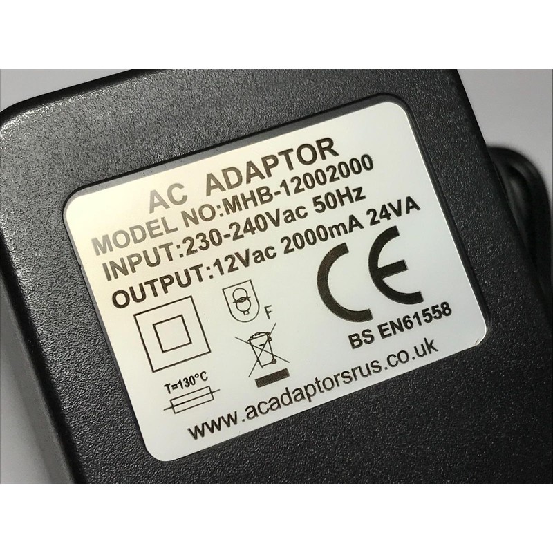 Replacement for 12V AC-AC Linear Adaptor Power Supply with Female