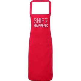 Hippowarehouse Shift happens Bike Apron kitchen cooking painting DIY onesize adult