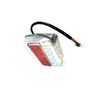 LED rear light with position light, brake light, indicator, number