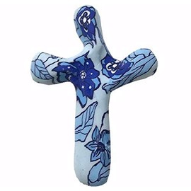 Calypso Studios by First & Main 5.5" Blue Garden Comforting Clay Cross