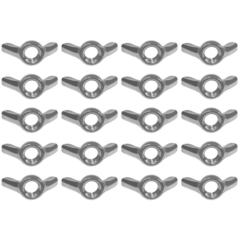 GIVIHGETI Pack of 20 Wing Nuts M8 Wing Nuts Stainless