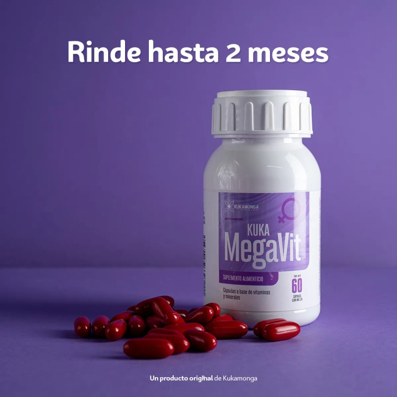 Megavit Multivitaminico De Mujer 60 Cps Vitaminas Mujer Sin Sabor