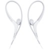 Sony MDR-AS410AP Earbuds, Splashproof/Sport Earphones, White MDR-AS410AP W with Remote