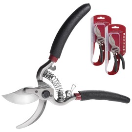 S. Kunde & Sohn Germany The Lightest Forged Secateurs Set of 2 x SKS6 - Ergonomic Design - Bypass - Rose Vine Shears - Fresh Branches & Branches up to 20 mm