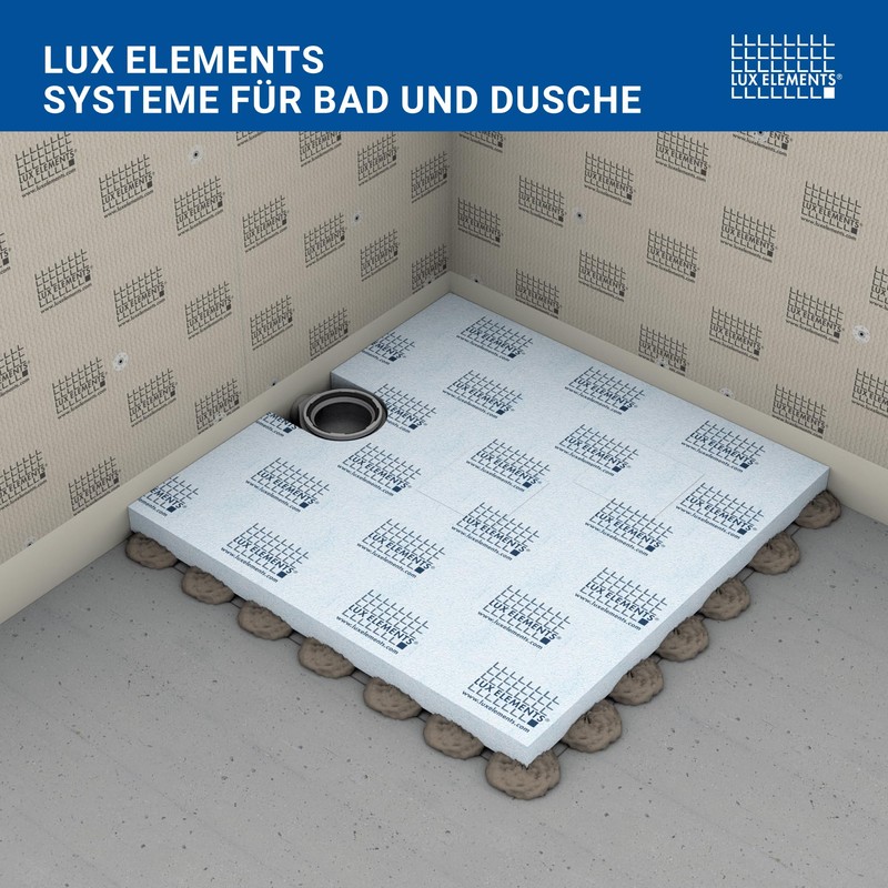 LUX ELEMENTS TUB-LINE BA-W 22 Horizontal Drain Pot Made of