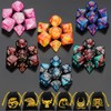 QMay DND Dice Sets - 6 X 7 Polyhedral Dice