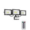 100W Security Lights Outdoor Motion Sensor,10000LM PIR Floodlight with Remote