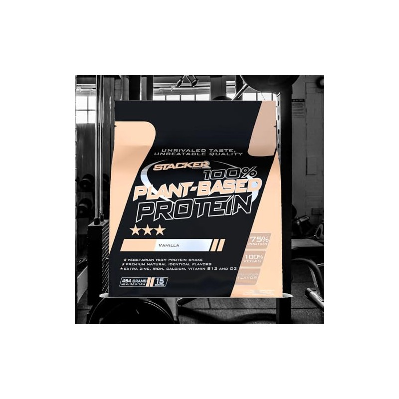 Stacker2 100% Plant-Based Protein (454g) Vanilla