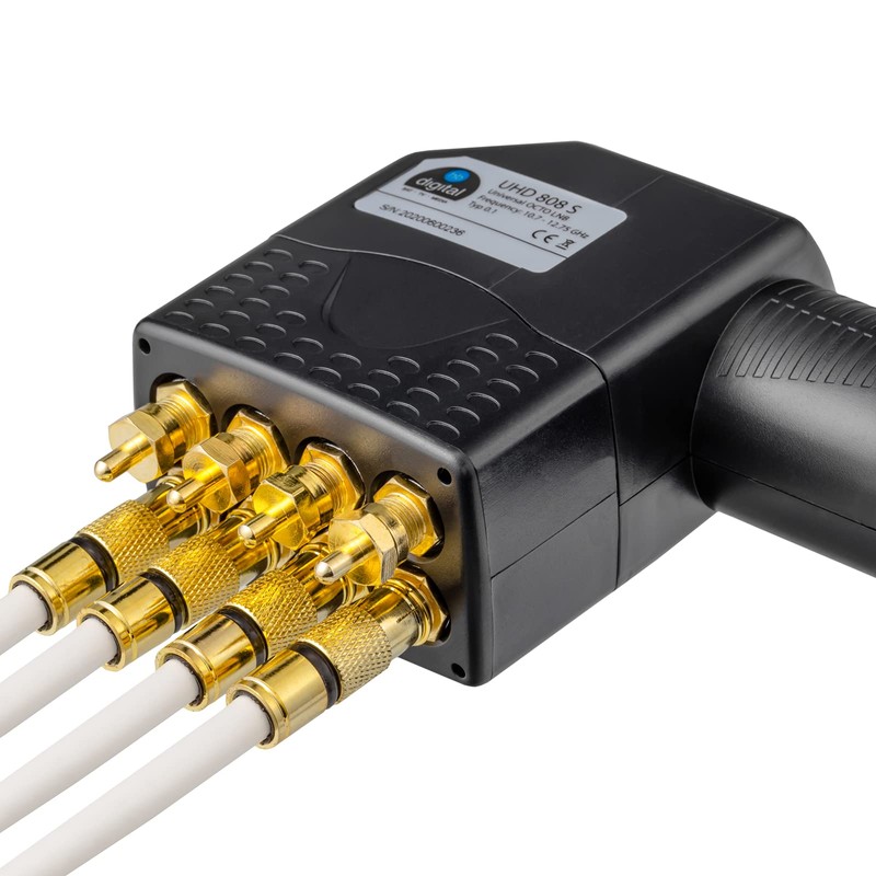 HB-DIGITAL F-Termination Resistor 75 Ohm F-Coupling SAT Gold-Plated Wide Nut