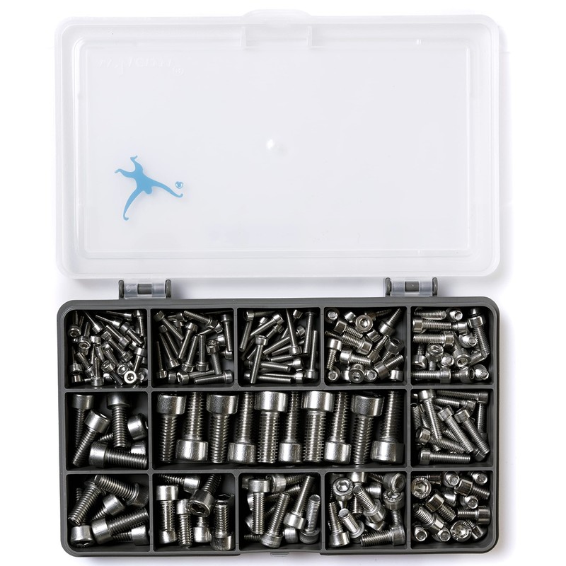 Set of 200 Assorted Allen Socket Cap Head Machine Screws/Bolts