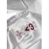Burgundy Heart Nail Tips - Short Almond / 버건디 하트