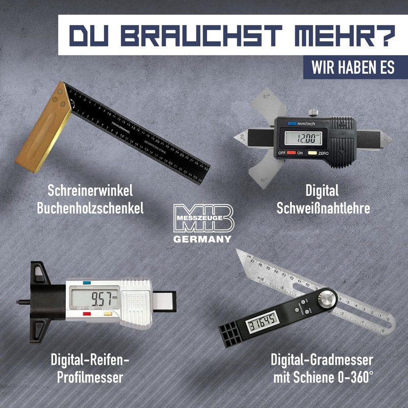 MIB Vernier Caliper with Locking Screw DIN 862 200 mm