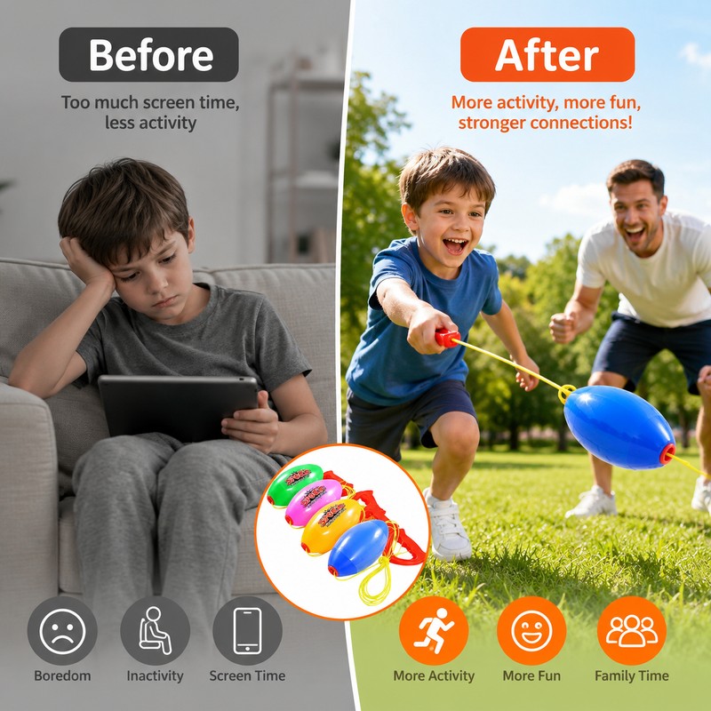 2-Player Shuttle Ball Game for Active Family Play – Pull-and-Slide