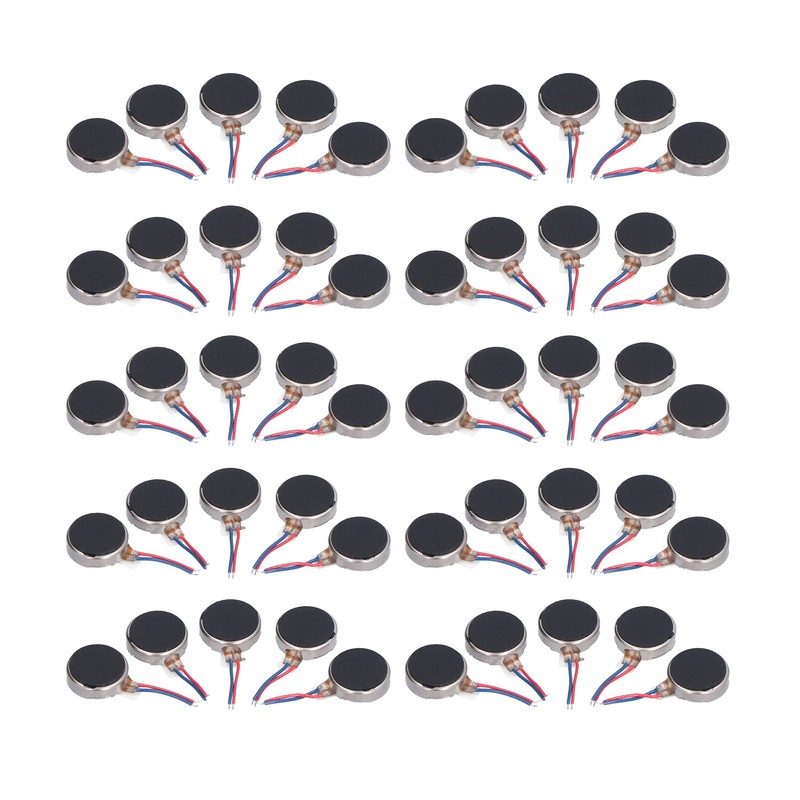 50Pcs Mini Vibration Motors DC 3V 10x2.7mm Anti Interference Small