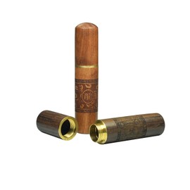 X-SHIYUN 2 PCS Wood Toothpick Holder， Mini Toothpick Box，Pocket Toothpick Holder，Travel Portable Toothpick.