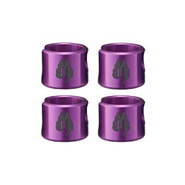 Free The Tone SLC-5AL-PL-4P CU-5050 Aluminum Cap for Solderless Plug L Plug Purple 4 Pack