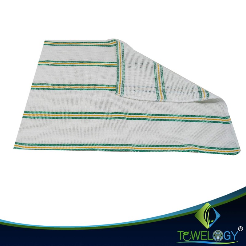 Towelogy® 5 Pack Cotton Dish Cloths Waffle Weave White Super