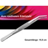 Curved Tweezers - 15.5 cm - with Inner Teeth -