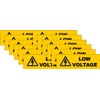 Low Voltage Electric Electricity Stickers Decals (12 Pack) Small .5x1.5