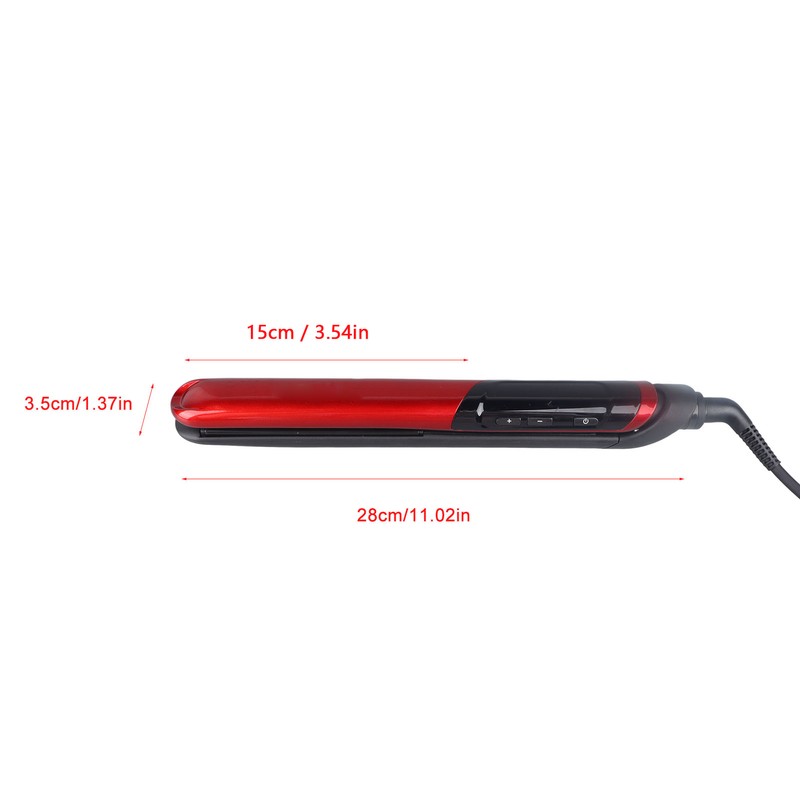 Hair Straightener Ceramic Digital Temperature Display Hair Curling Straightener Iron