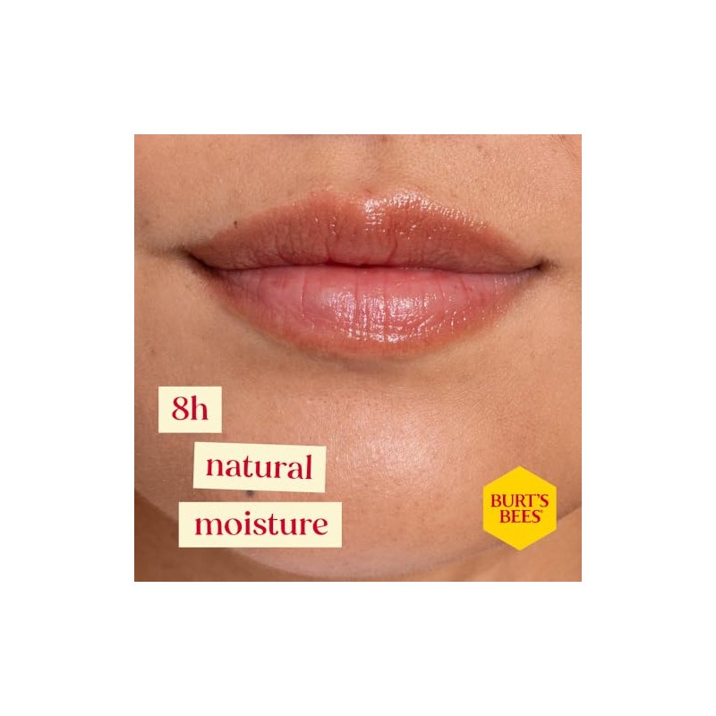 Burt's Bees Bálsamo labial tintado, dalia roja, 0.15 onzas