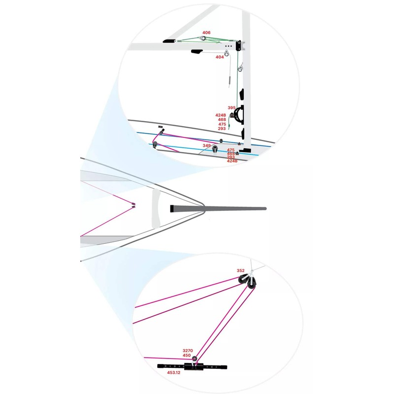 HARKEN Sailing Dinghy Boat & Yachting - 90 Degree Fixed