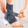 medi Levamed Active Ankle Bandage Left Silver Size IV Foot