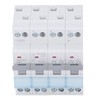 4P Dual Power Manual Transfer Switch DIN Rail Mount Single