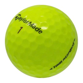 GOLF BALL DIVERS for Tour Response Recycled Golf Balls, AAAA Grade, Near Mint Condition (Yellow, 24 Balls)