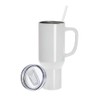BEE Happy Large Unisex 40oz Stainless Steel Travel Cup Tumbler
