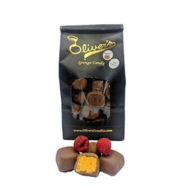 Oliver's Raspberry Sponge Candy - Milk Chocolate, 1 pound
