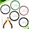 Mudder 5 Roll Aluminum Bonsai Training Wire Tree 160 Feet