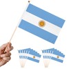 12 Piece Small Argentina Flag, 5 x 8 Inch Inserted