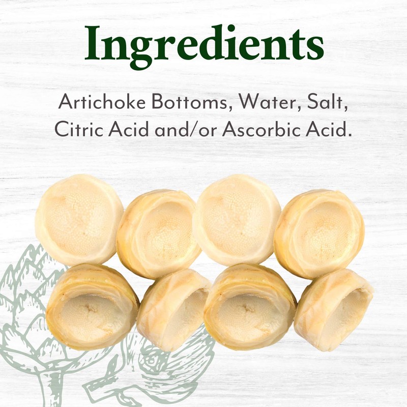Roland Foods Medium Artichoke Bottoms, 13.75 Ounce Can, Pack of