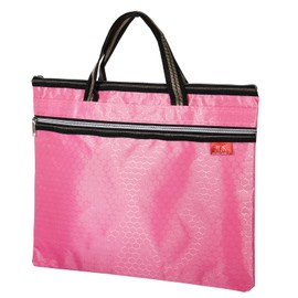 PATIKIL Waterproof Zipper File Bag, Documents Books Tools Storage Zip Pouch for Office Travel, Pink