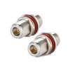 XRDS -RF 2PCS N Female to N Female Bulkhead Connector