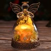 Aastin Preserved Real Rose in Glass Angel Figurine with LED