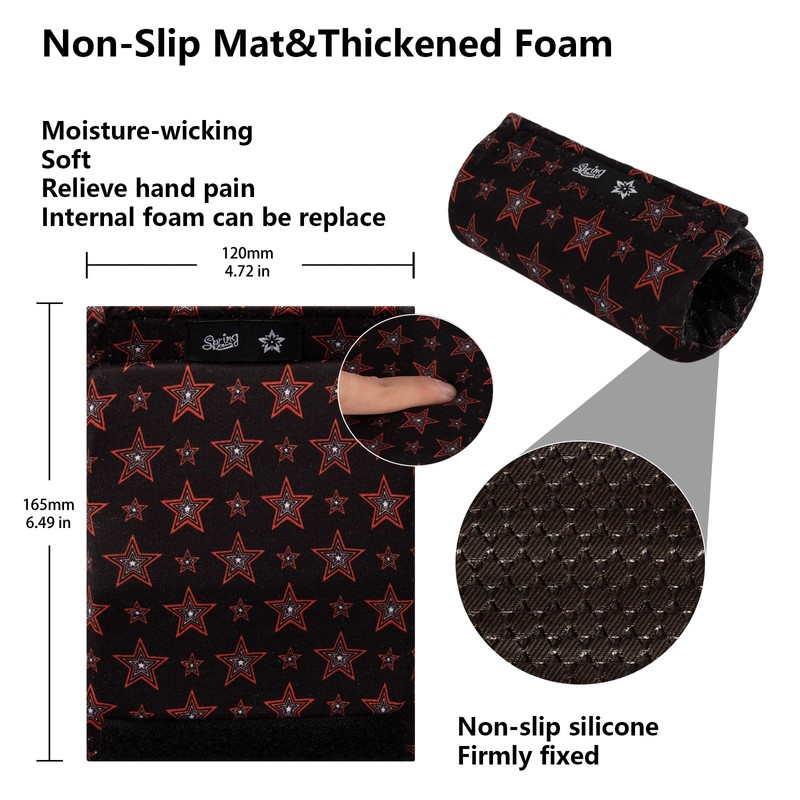 Walker Handle Grip Covers, Padded Non-Slip Foam Cushions for Wheelchairs