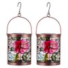 SUNNYSOLAR 2 Pack Hummingbird Hanging Solar Lanterns Outdoor Waterproof LED